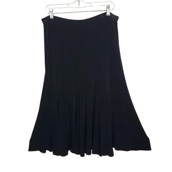 Chico’s Dresses & Skirts - Chicos Travelers 3 Sz XL Skirt Slinky Stretch Full Flared Multi Panel Midi Long